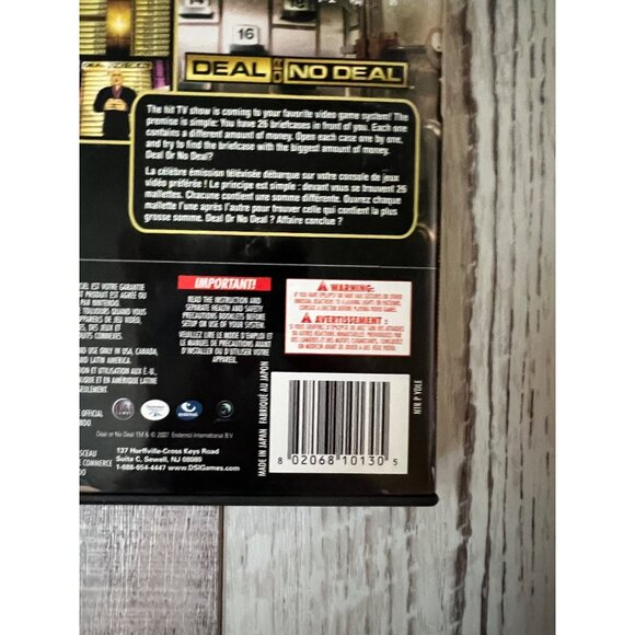 Deal Or No Deal Nintendo DS Game Complete W/ Case & Manual - Picture 4 of 5